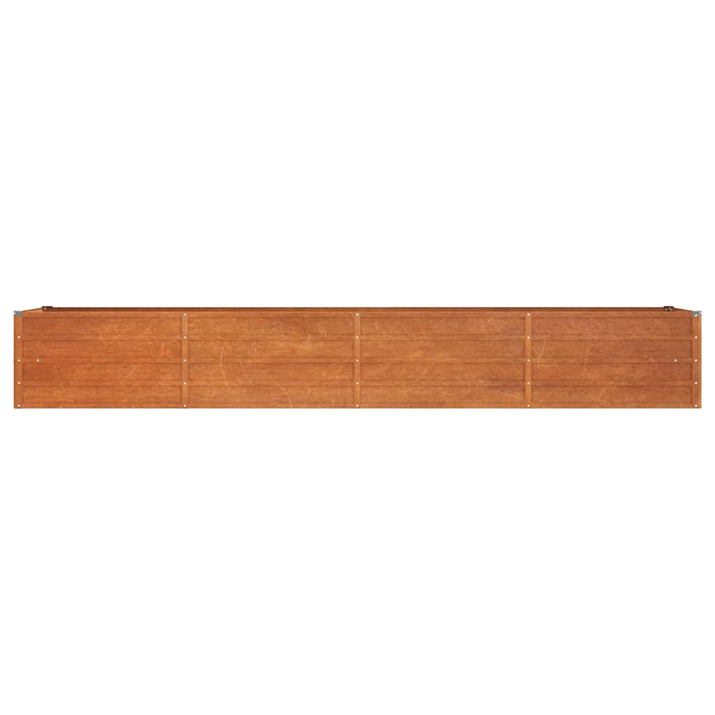 vidaXL Garden Raised Bed Rusty 320x80x45 cm Corten Steel