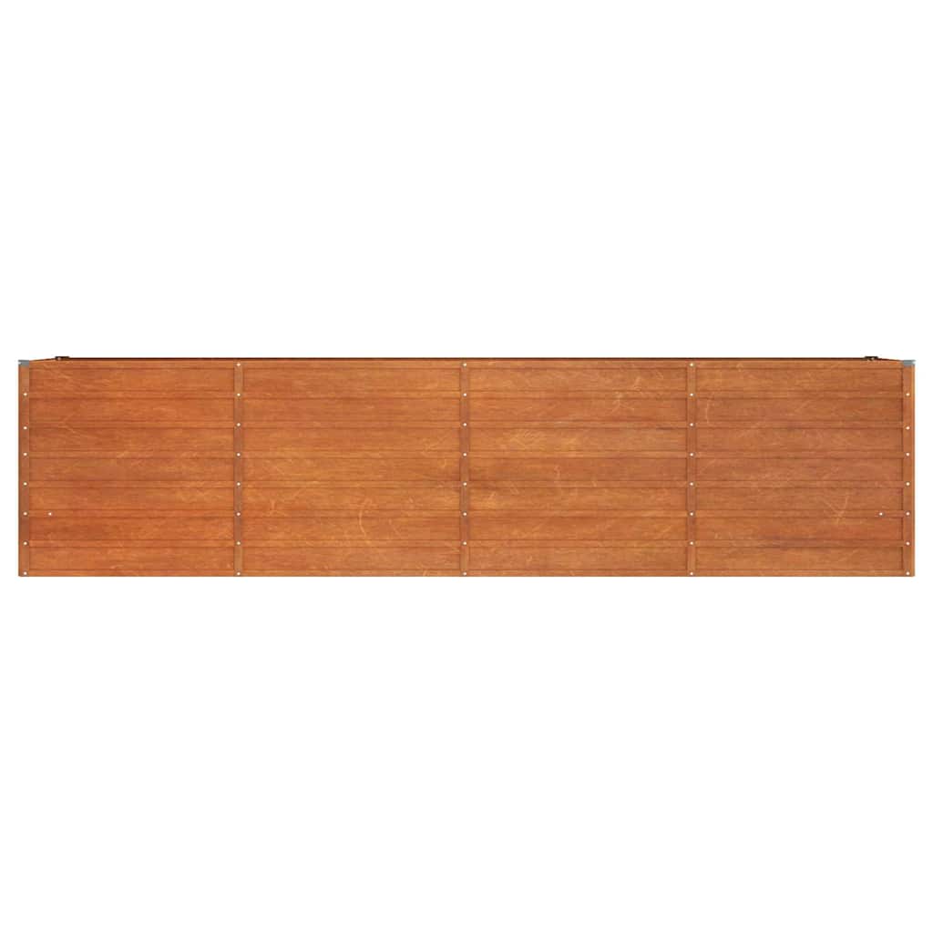 vidaXL Garden Raised Bed Rusty 320x80x77 cm Corten Steel