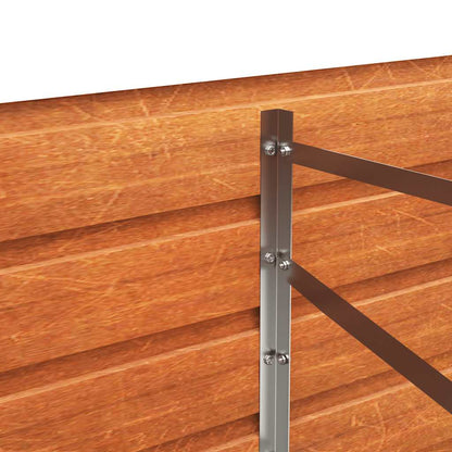vidaXL Garden Raised Bed Rusty 320x80x77 cm Corten Steel