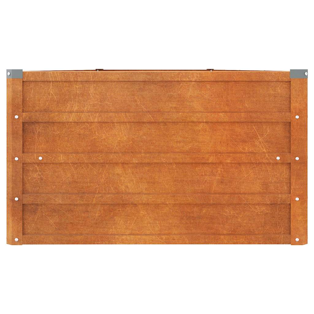 vidaXL Garden Raised Bed Rusty 400x80x45 cm Corten Steel