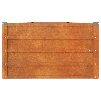 vidaXL Garden Raised Bed Rusty 400x80x45 cm Corten Steel