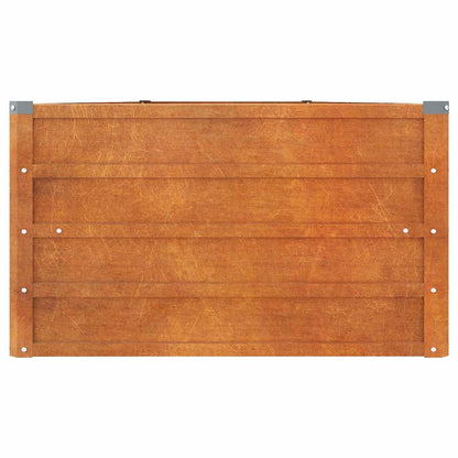 vidaXL Garden Raised Bed Rusty 400x80x45 cm Corten Steel