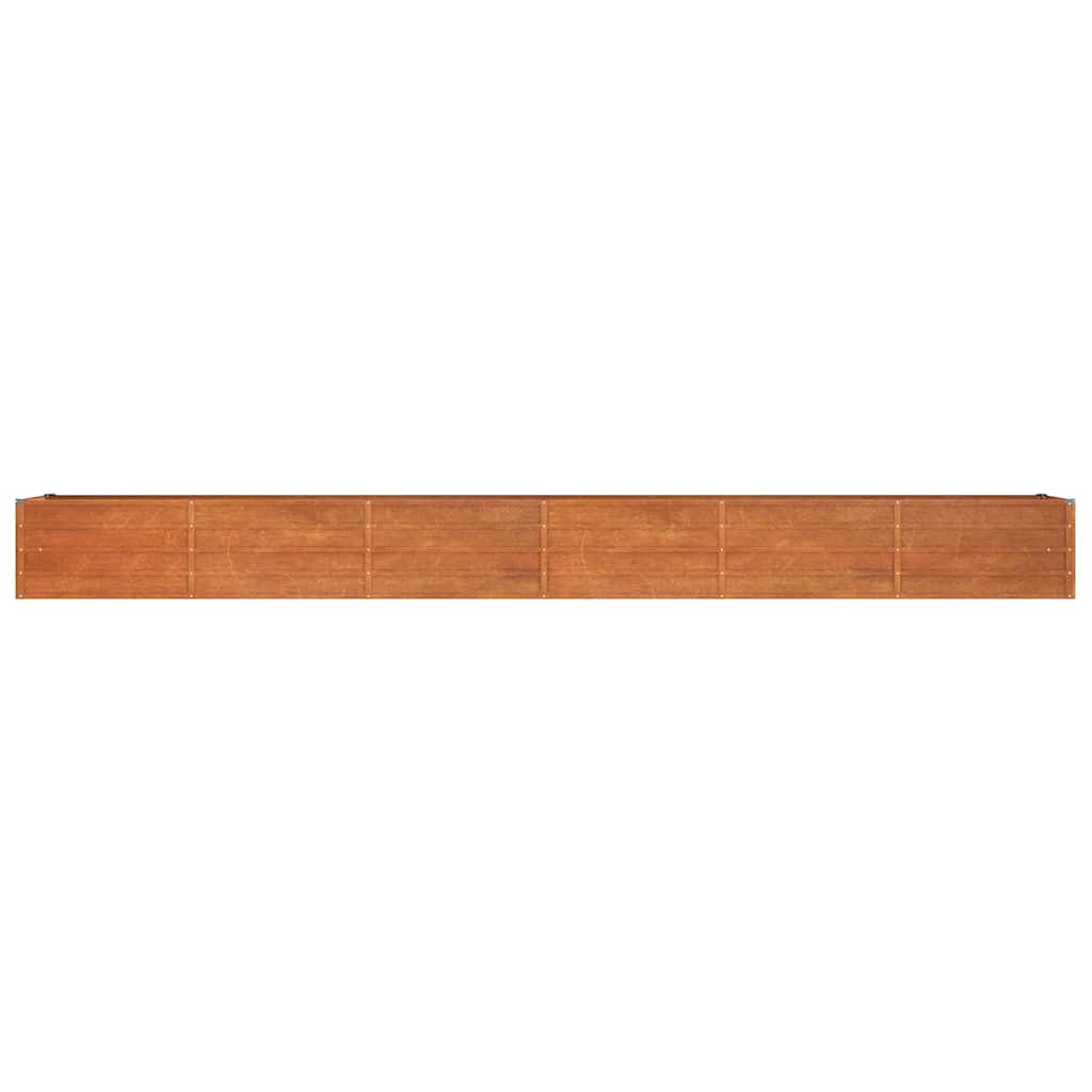 vidaXL Garden Raised Bed Rusty 480x80x45 cm Corten Steel