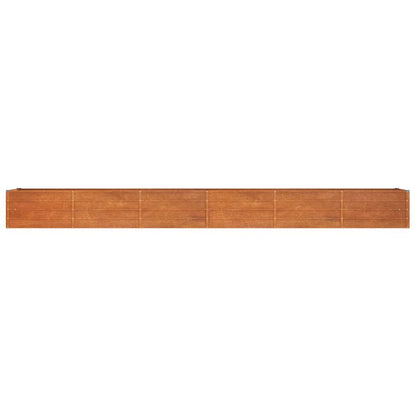 vidaXL Garden Raised Bed Rusty 480x80x45 cm Corten Steel