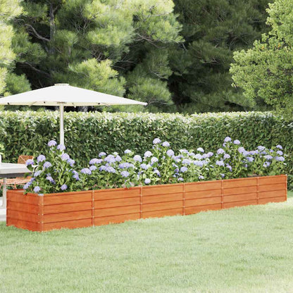 vidaXL Garden Raised Bed Rusty 480x80x45 cm Corten Steel