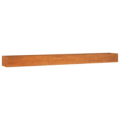 vidaXL Garden Raised Bed Rusty 600x80x45 cm Corten Steel