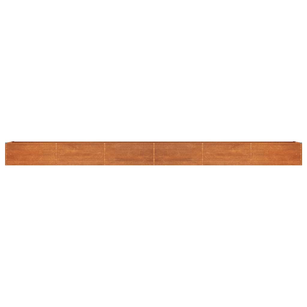 vidaXL Garden Raised Bed Rusty 600x80x45 cm Corten Steel