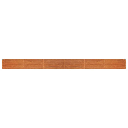 vidaXL Garden Raised Bed Rusty 600x80x45 cm Corten Steel