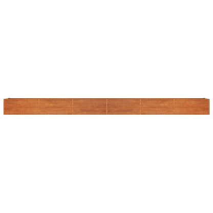 vidaXL Garden Raised Bed Rusty 600x80x45 cm Corten Steel