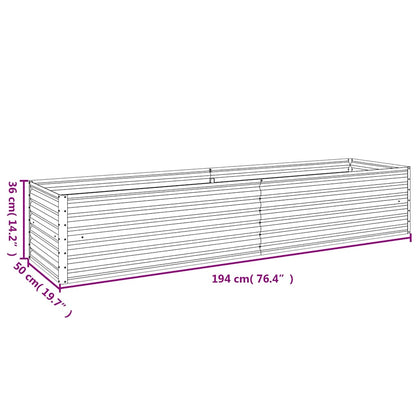 vidaXL Garden Raised Bed 194 x 50 x 36 cm