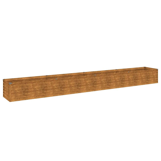 vidaXL Garden Raised Bed 386x50x36 cm Corten Steel