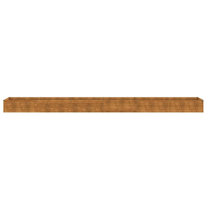 vidaXL Garden Raised Bed 580x50x36 cm Corten Steel