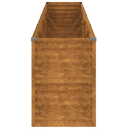 vidaXL Garden Raised Bed 385x50x69 cm Corten Steel