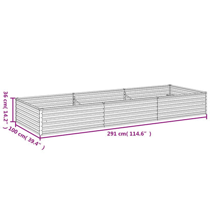 vidaXL Garden Raised Bed 291 x 100 x 36 cm