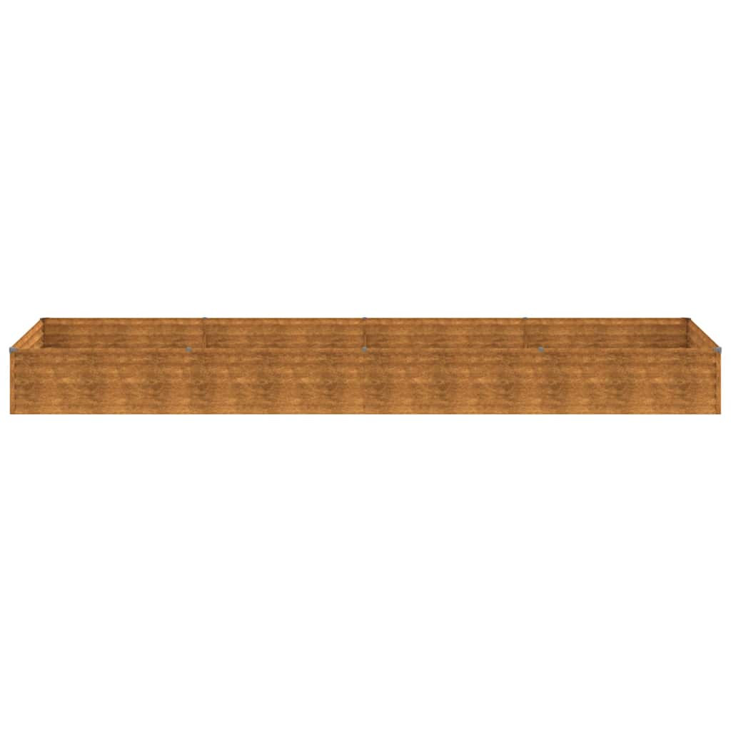 vidaXL Garden Raised Bed 387x100x36 cm Corten Steel
