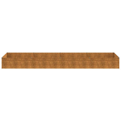 vidaXL Garden Raised Bed 387x100x36 cm Corten Steel