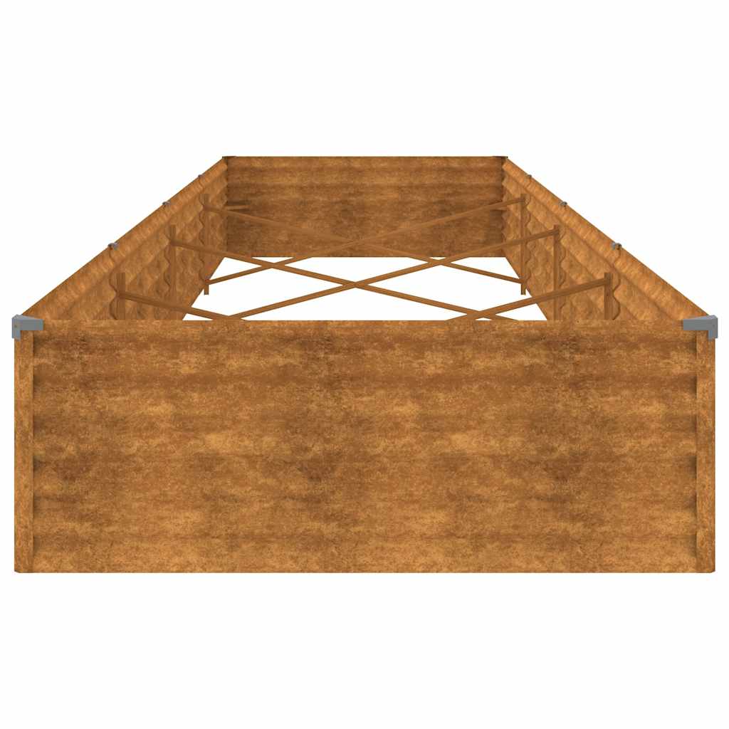 vidaXL Garden Raised Bed 387x100x36 cm Corten Steel