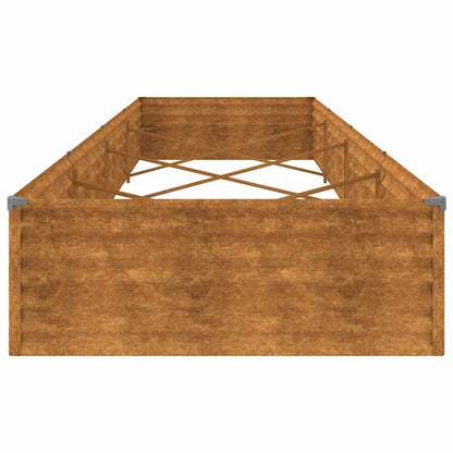 vidaXL Garden Raised Bed 387x100x36 cm Corten Steel