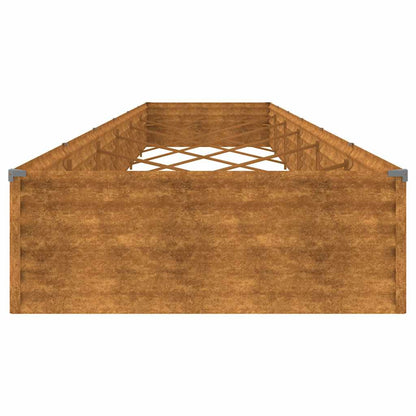 vidaXL Garden Raised Bed 579x100x36 cm Corten Steel