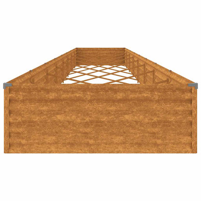 vidaXL Garden Raised Bed 770x100x36 cm Corten Steel