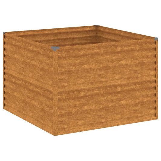 vidaXL Garden Raised Bed 100 x 100 x 69 cm Galvanised Steel