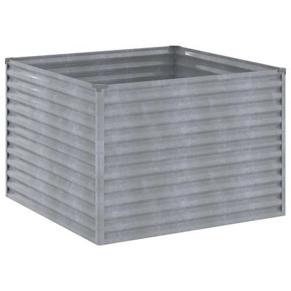 vidaXL Garden Raised Bed 100 x 100 x 69 cm Galvanised Steel