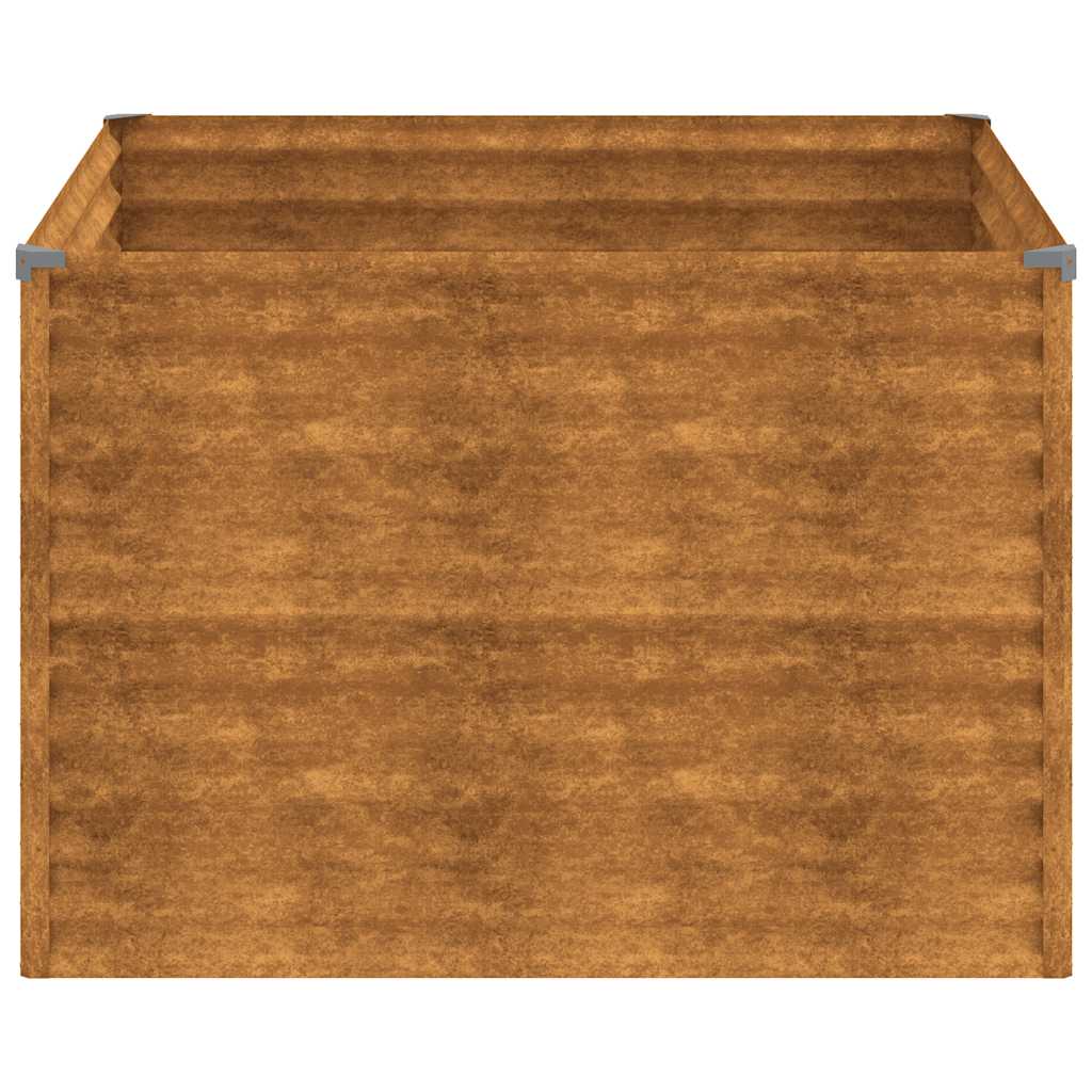 vidaXL Garden Raised Bed 100 x 100 x 69 cm Galvanised Steel