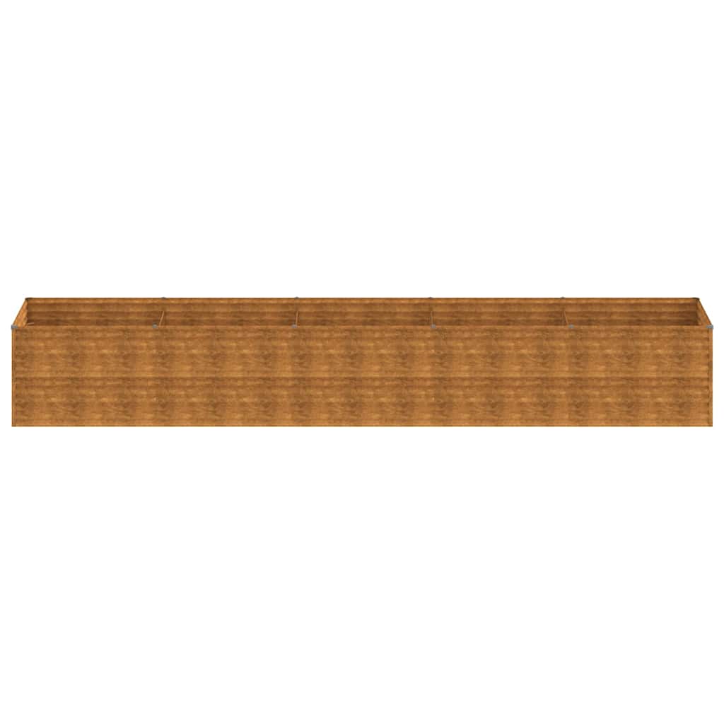 vidaXL Garden Raised Bed 479x100x69 cm Corten Steel
