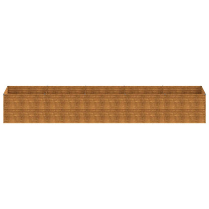 vidaXL Garden Raised Bed 479x100x69 cm Corten Steel