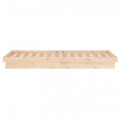 vidaXL LED Bed Frame without Mattress 100x200 cm Solid Wood