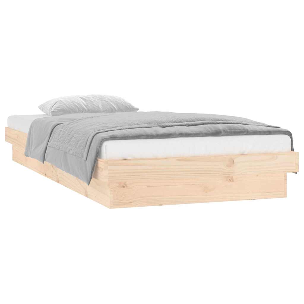 vidaXL Bed Frame | Natural, Colourful | Solid pine wood, Plywood | Single