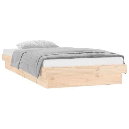 vidaXL Bed Frame | Natural, Colourful | Solid pine wood, Plywood | Single