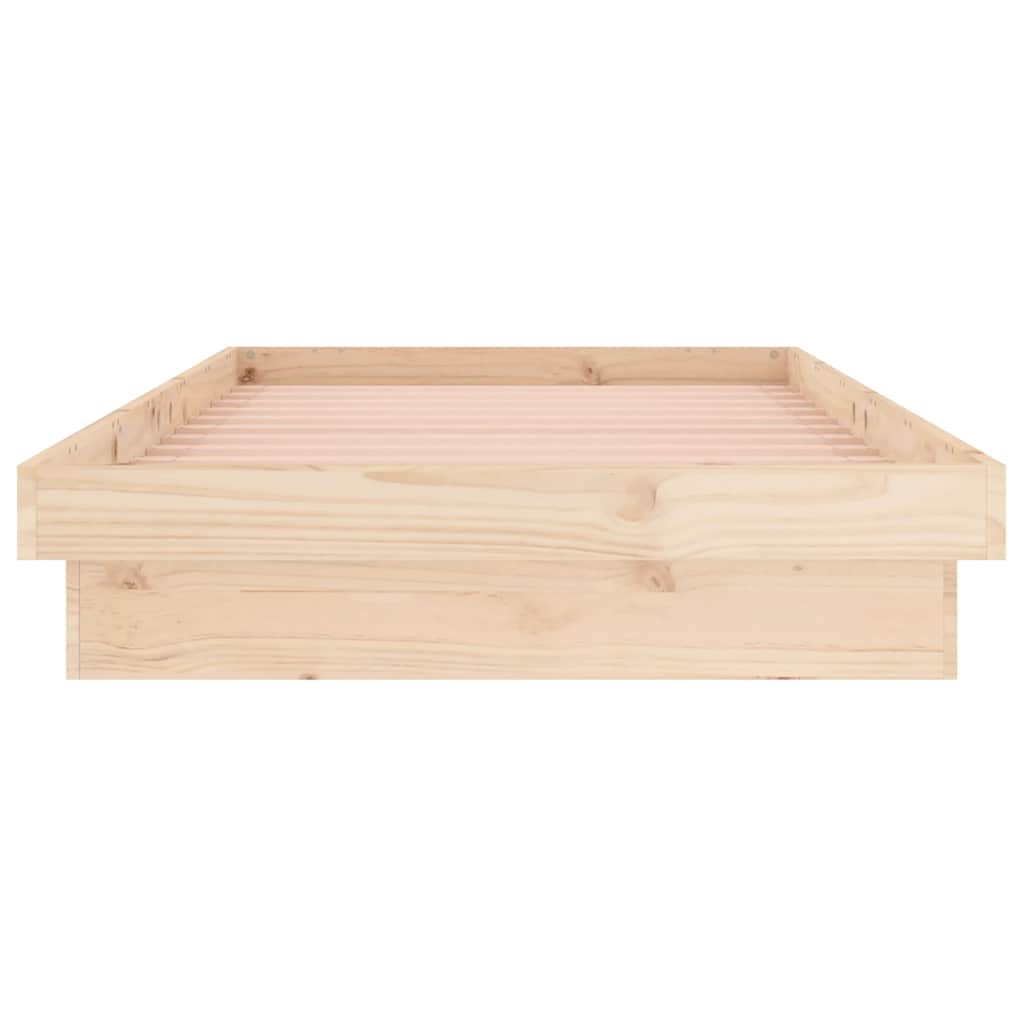 vidaXL Bed Frame | Natural, Colourful | Solid pine wood, Plywood | Single