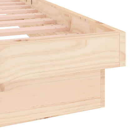 vidaXL Bed Frame | Natural, Colourful | Solid pine wood, Plywood | Single