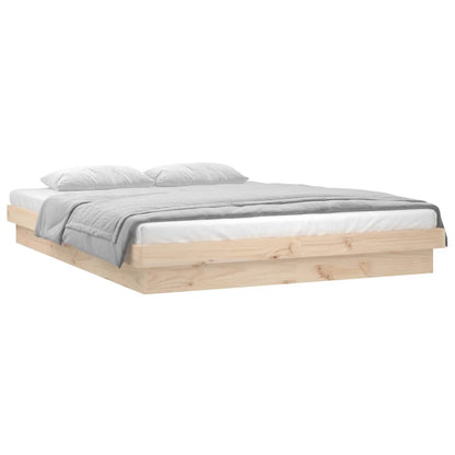 vidaXL Bed Frame | Natural | Solid pine wood | Small Double | Bed Frame