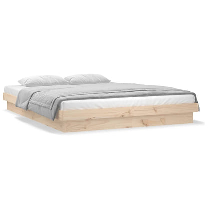 vidaXL Bed Frame | Natural | Solid pine wood | Small Double | Bed Frame