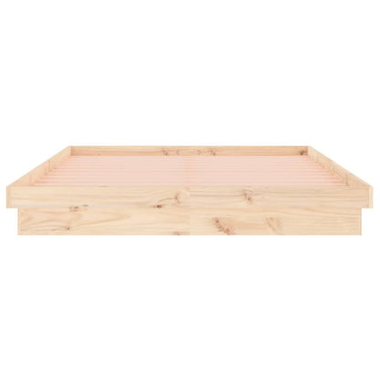vidaXL Bed Frame | Natural | Solid pine wood | Small Double | Bed Frame