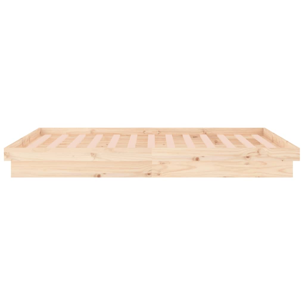 vidaXL Bed Frame | Natural | Solid pine wood | Small Double | Bed Frame