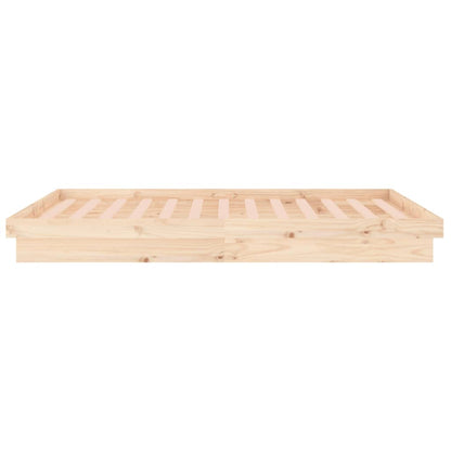 vidaXL Bed Frame | Natural | Solid pine wood | Small Double | Bed Frame