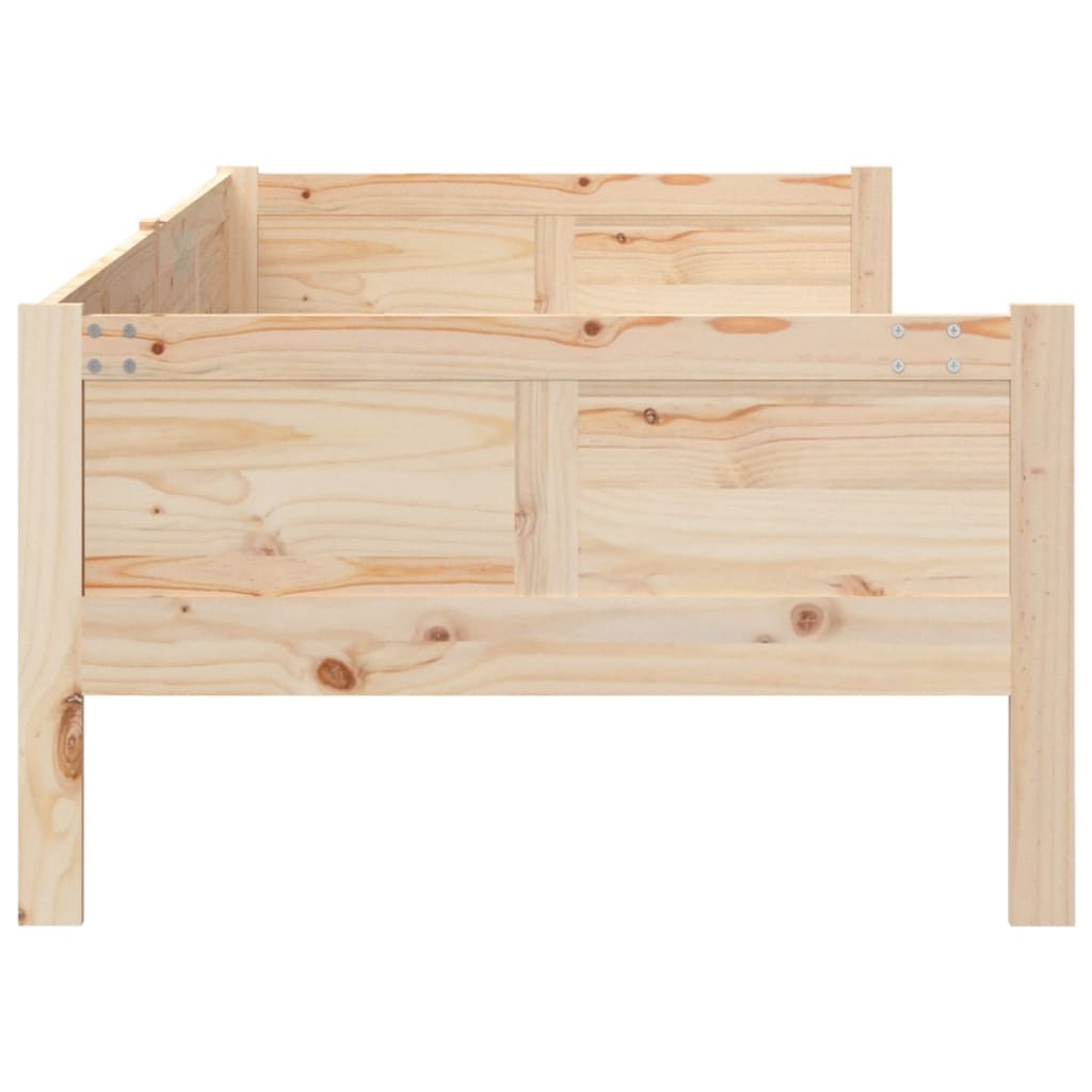 vidaXL Day Bed without Mattress Solid Wood Pine 80x200 cm