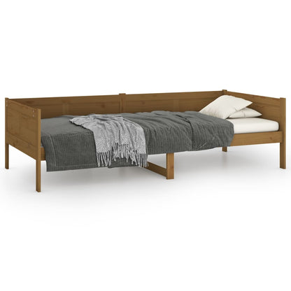 vidaXL Day Bed | Honey brown | Solid pine wood | Single