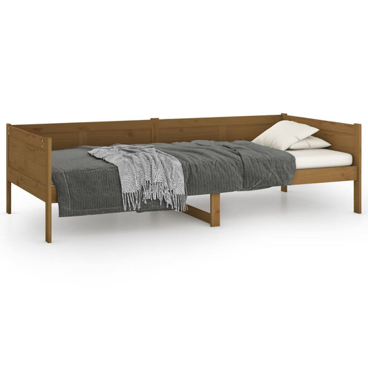 vidaXL Day Bed | Honey brown | Solid pine wood | Single