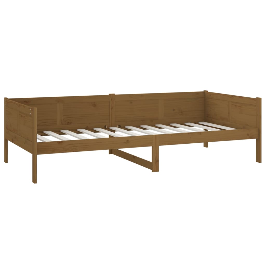 vidaXL Day Bed | Honey brown | Solid pine wood | Single