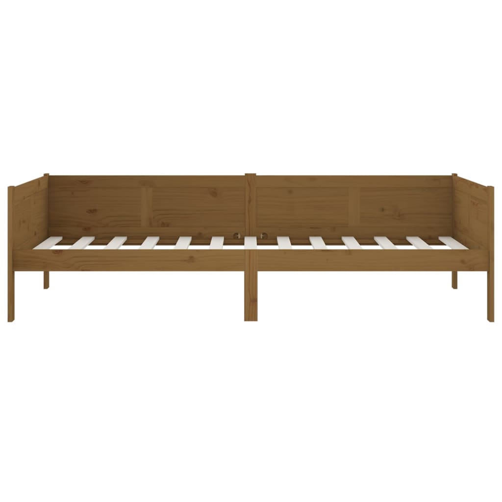 vidaXL Day Bed | Honey brown | Solid pine wood | Single