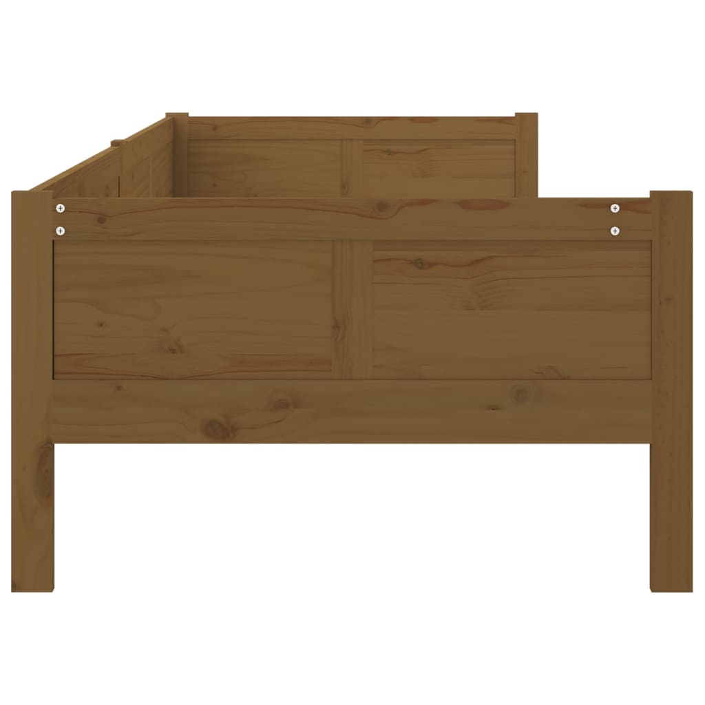 vidaXL Day Bed | Honey brown | Solid pine wood | Single