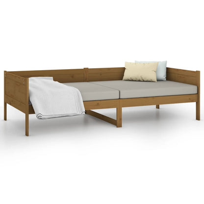 vidaXL Day Bed | Honey brown | Solid pine wood | Single