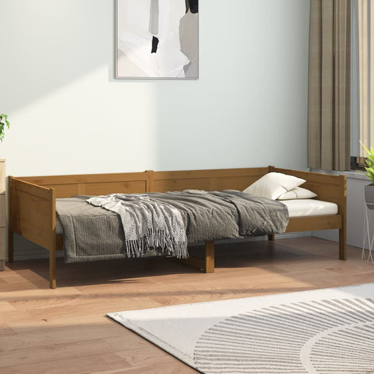 vidaXL Day Bed | Honey brown | Solid pine wood | Single