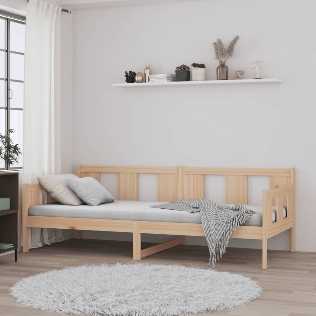 vidaXL Day Bed without Mattress Solid Wood Pine 80x200 cm