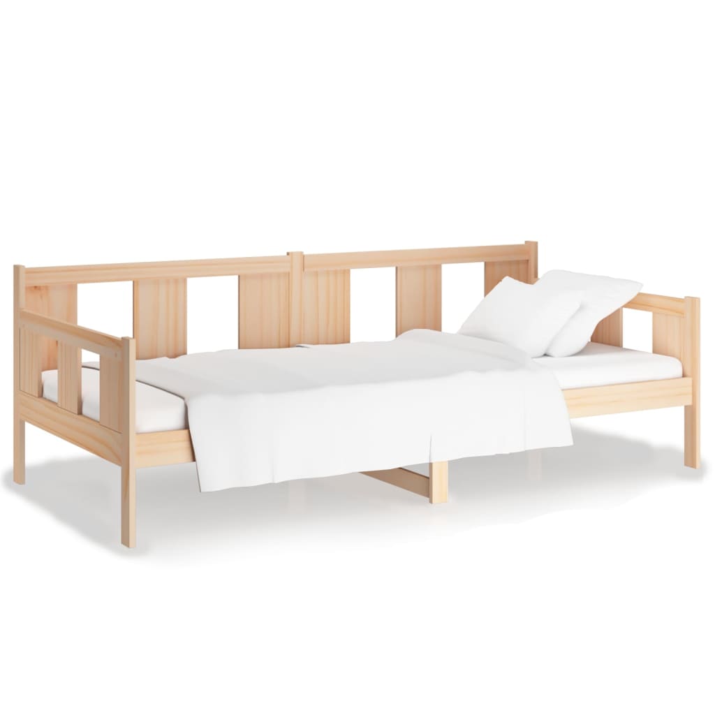 vidaXL Day Bed without Mattress Solid Wood Pine 90x190 cm Single