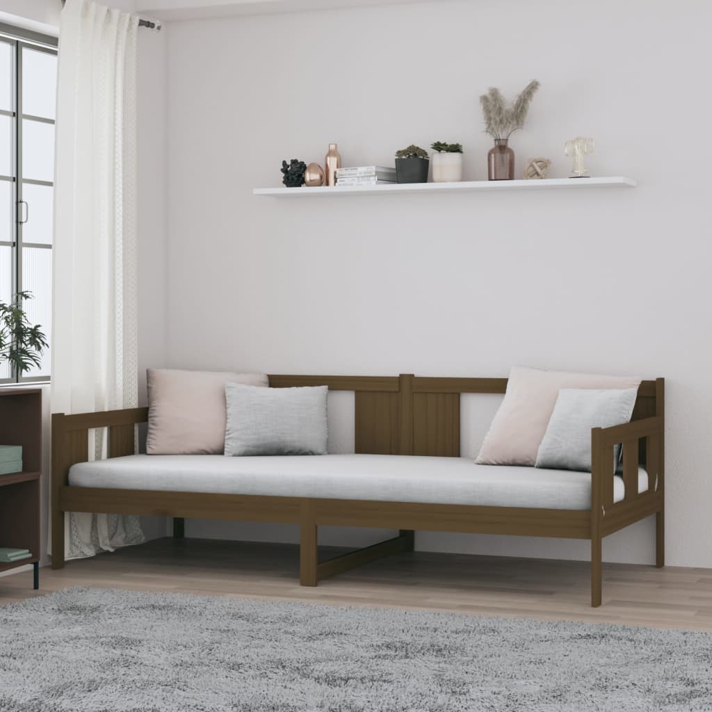 vidaXL Day Bed | Honey Brown | Solid Pine Wood